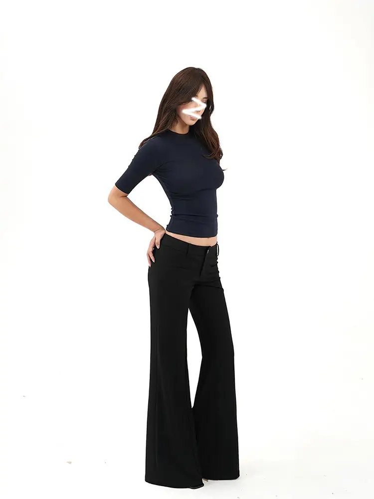 Women's Slim-Fit Round Neck Mid-Sleeve T-Shirt, Flattering and Versatile, Solid Color, Simple Design, Spring/Summer 2026 — feature 3