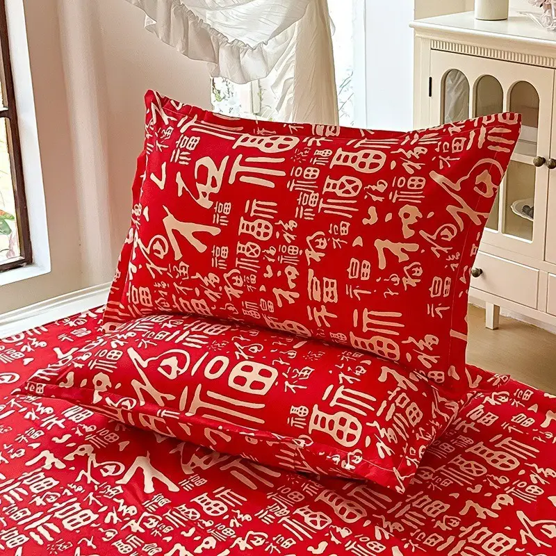 Cross-Border Trade Thickened Aloe Vera Cotton Bed Sheet Single Piece Brushed Fabric Bed Sheet for Student Dormitory and Home Use Double Bed Cover