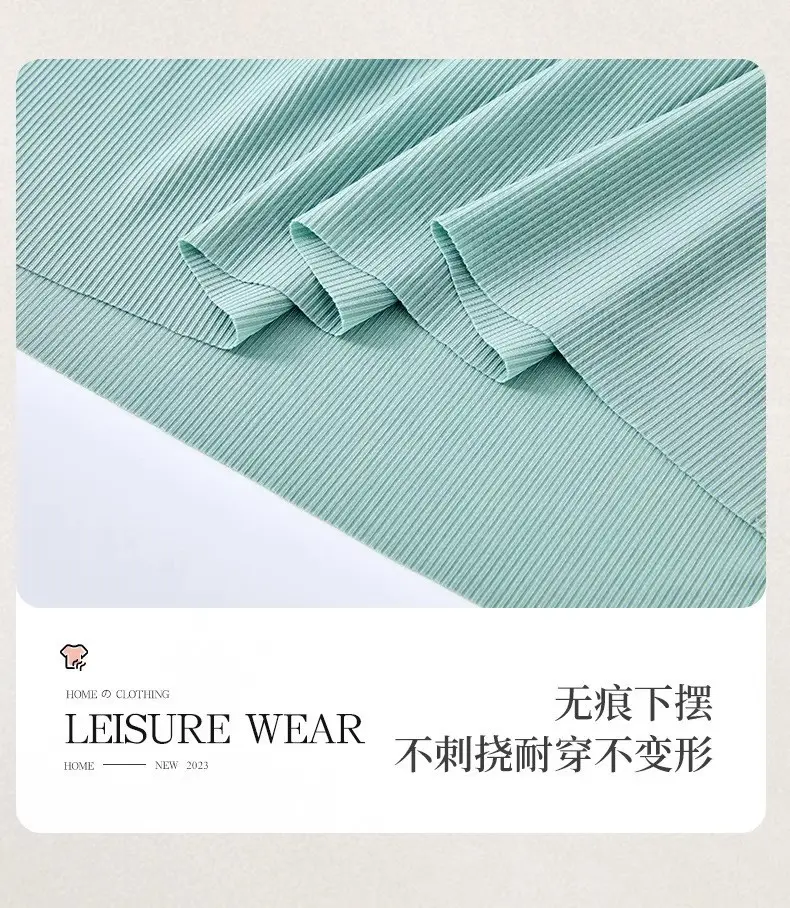 Plus-Size Summer Ice Silk Pajamas Two-Piece Short-Sleeve Set for Women, New Style Loungewear, Casual Loose Wide-Leg Pants Sleepwear — feature 17