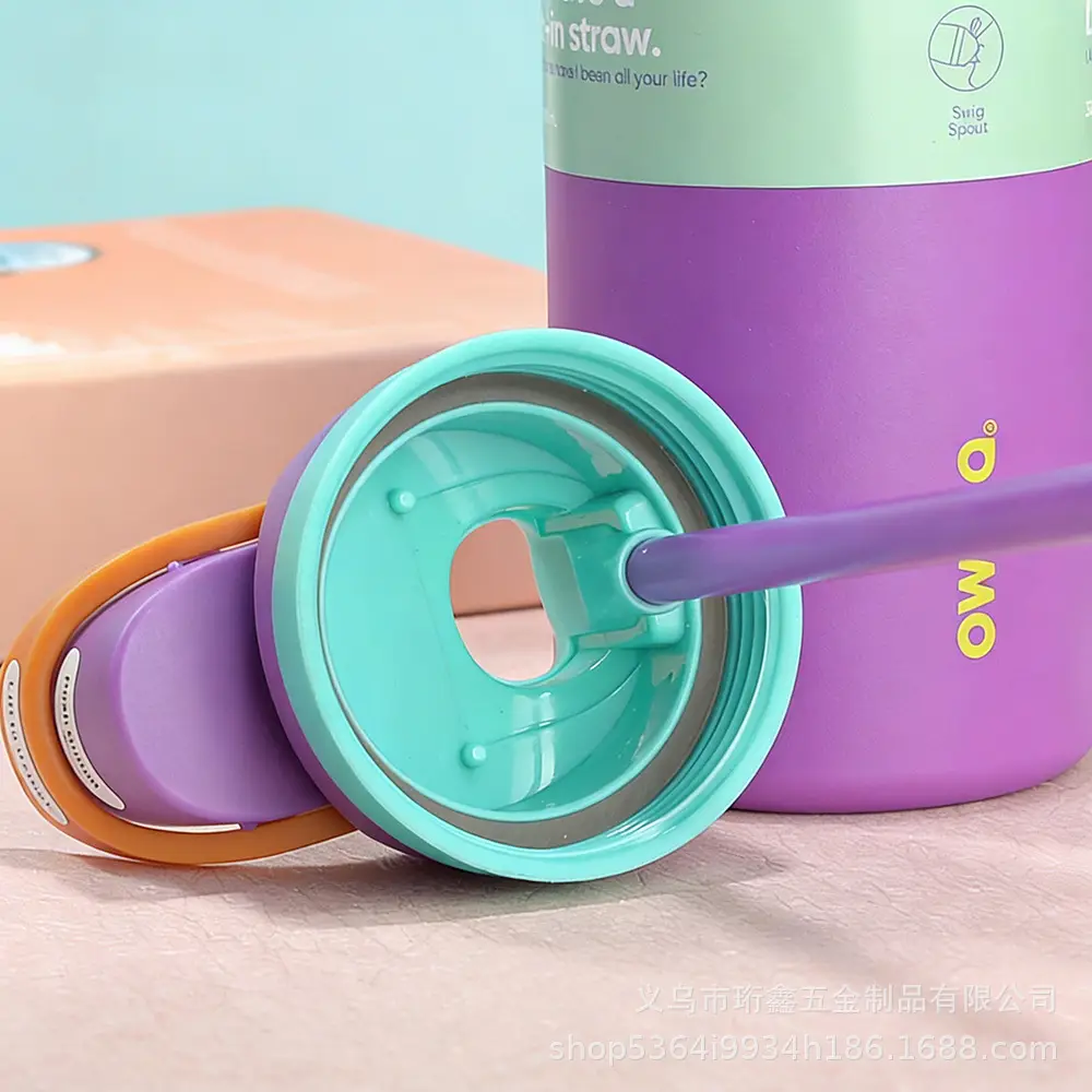 Amazon's New Owala Double-Layer Vacuum Insulated Cup, Outdoor Sports Water Bottle, Stainless Steel Pop-Up Cup — feature 27