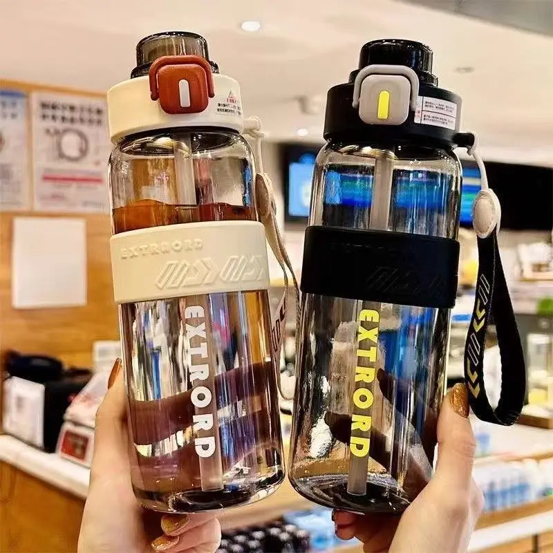 [Supports Dropshipping] New Sports Water Bottle for Boys and Students, Fitness Straw Cup, Outdoor Large-Capacity Water Bottle