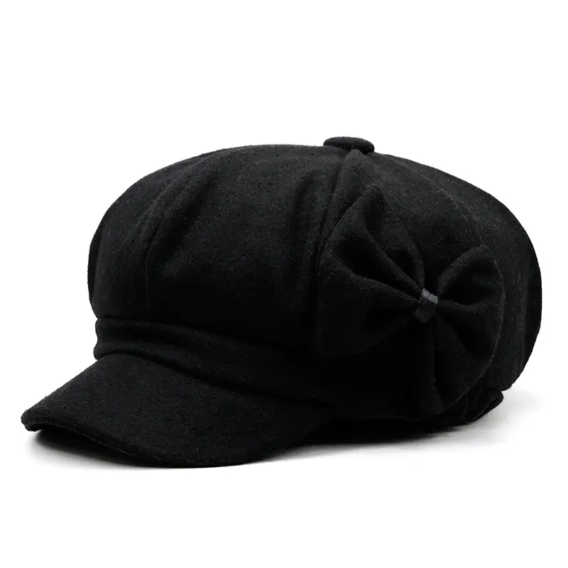Women's Plaid Winter Beret Cap Autumn Style
