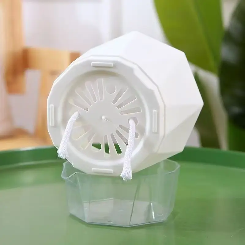 New Self-Watering Flower Pot, Self-Absorbing Water, Trendy Plastic Gallon Pot for Lazy Gardeners, Suitable for Green Plants, Roses, Orchids, and Succulents on the Balcony