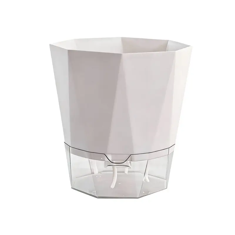 New Self-Watering Flower Pot, Self-Absorbing Water, Trendy Plastic Gallon Pot for Lazy Gardeners, Suitable for Green Plants, Roses, Orchids, and Succulents on the Balcony