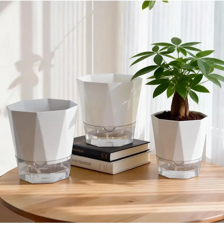 New Self-Watering Flower Pot, Self-Absorbing Water, Trendy Plastic Gallon Pot for Lazy Gardeners, Suitable for Green Plants, Roses, Orchids, and Succulents on the Balcony — feature 17