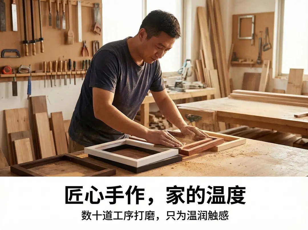 Customized Solid Wood Photo Frames A4A3 8K 16inch Wall-Mounted Picture Frames Natural Wood Photo Frames Wholesale Manufacturer — feature 3