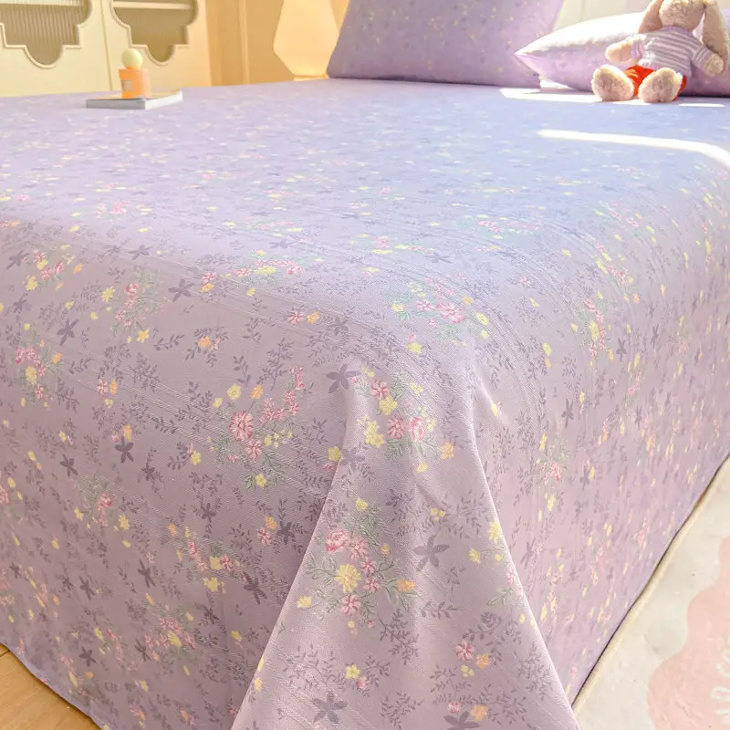 Old-Style Coarse Cloth Bed Sheet, Single Piece, Non-Pure Cotton, All-Cotton, Linen, Cotton-Linen Quilt Cover, Student Dormitory Single-Person Cooling Mat Bed Cover for Summer — feature 11