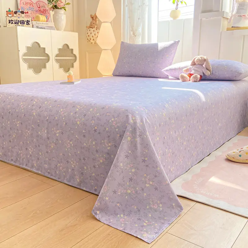 Old-Style Coarse Cloth Bed Sheet, Single Piece, Non-Pure Cotton, All-Cotton, Linen, Cotton-Linen Quilt Cover, Student Dormitory Single-Person Cooling Mat Bed Cover for Summer — feature 12