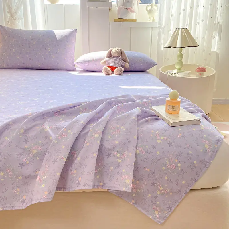 Old-Style Coarse Cloth Bed Sheet, Single Piece, Non-Pure Cotton, All-Cotton, Linen, Cotton-Linen Quilt Cover, Student Dormitory Single-Person Cooling Mat Bed Cover for Summer — feature 15