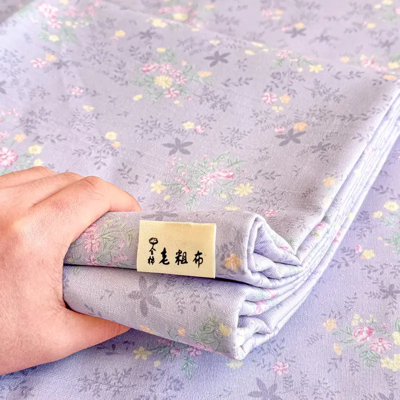 Old-Style Coarse Cloth Bed Sheet, Single Piece, Non-Pure Cotton, All-Cotton, Linen, Cotton-Linen Quilt Cover, Student Dormitory Single-Person Cooling Mat Bed Cover for Summer — feature 19