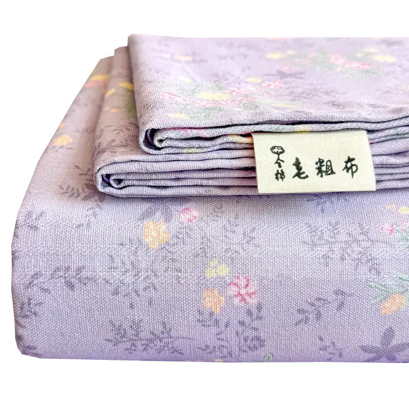 Old-Style Coarse Cloth Bed Sheet, Single Piece, Non-Pure Cotton, All-Cotton, Linen, Cotton-Linen Quilt Cover, Student Dormitory Single-Person Cooling Mat Bed Cover for Summer — feature 6