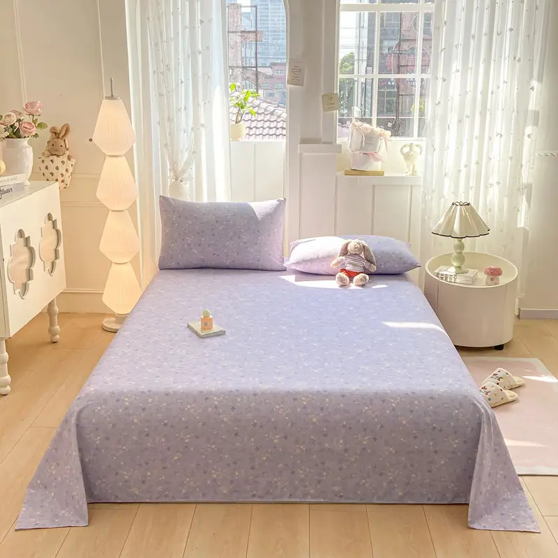 Old-Style Coarse Cloth Bed Sheet, Single Piece, Non-Pure Cotton, All-Cotton, Linen, Cotton-Linen Quilt Cover, Student Dormitory Single-Person Cooling Mat Bed Cover for Summer — feature 8
