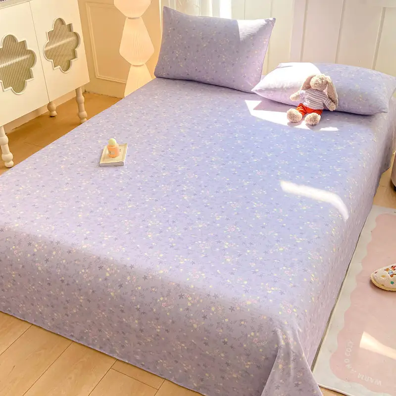 Old-Style Coarse Cloth Bed Sheet, Single Piece, Non-Pure Cotton, All-Cotton, Linen, Cotton-Linen Quilt Cover, Student Dormitory Single-Person Cooling Mat Bed Cover for Summer — feature 9