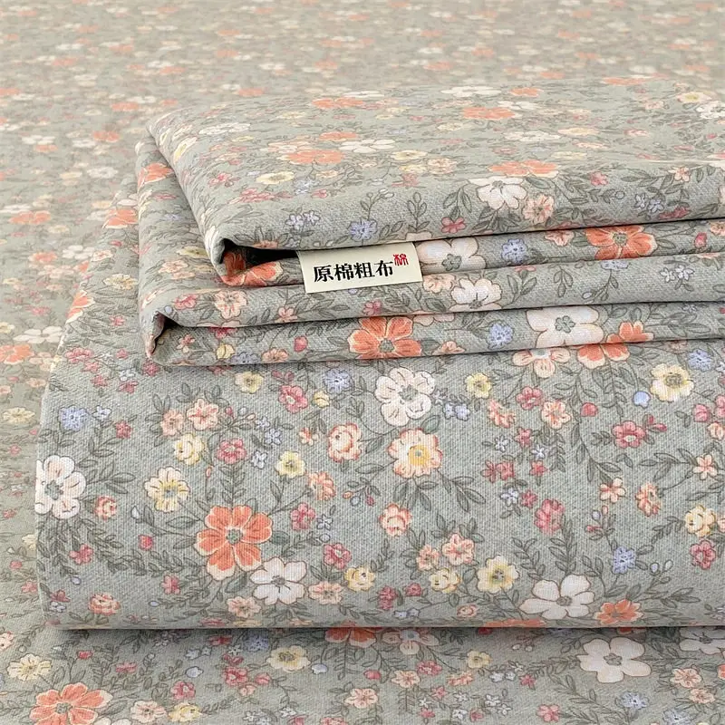 Old-Style Coarse Cloth Bed Sheet, Single Piece, Non-Pure Cotton, All-Cotton, Linen, Cotton-Linen Quilt Cover, Student Dormitory Single-Person Cooling Mat Bed Cover for Summer