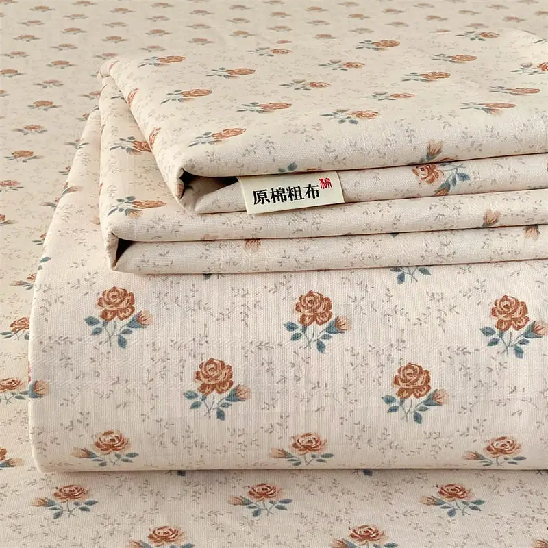 Old-Style Coarse Cloth Bed Sheet, Single Piece, Non-Pure Cotton, All-Cotton, Linen, Cotton-Linen Quilt Cover, Student Dormitory Single-Person Cooling Mat Bed Cover for Summer