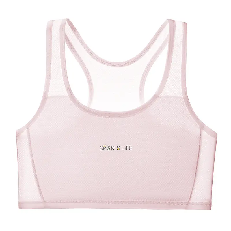 Girls' Bras for Development Period, Anti-Exposure Underwear for Young Girls, Students, Middle School and High School Girls, Sports Anti-Shock Vests