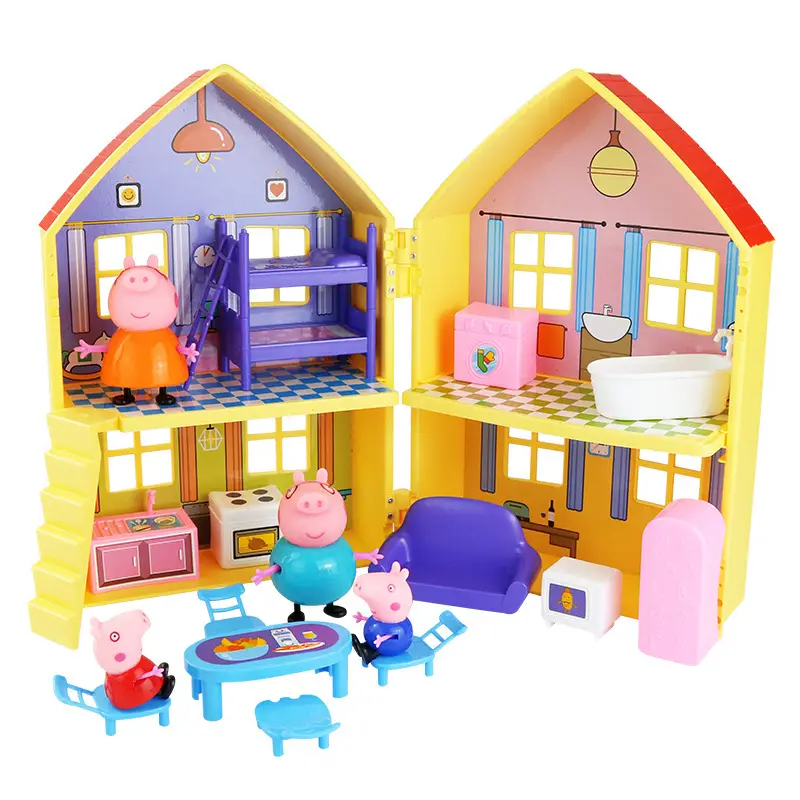 Peppa Pig Family of Four Pretend Play Toys for Ages 3-6, Peppa and George House Children's Set, Gift for Girls - Image 17