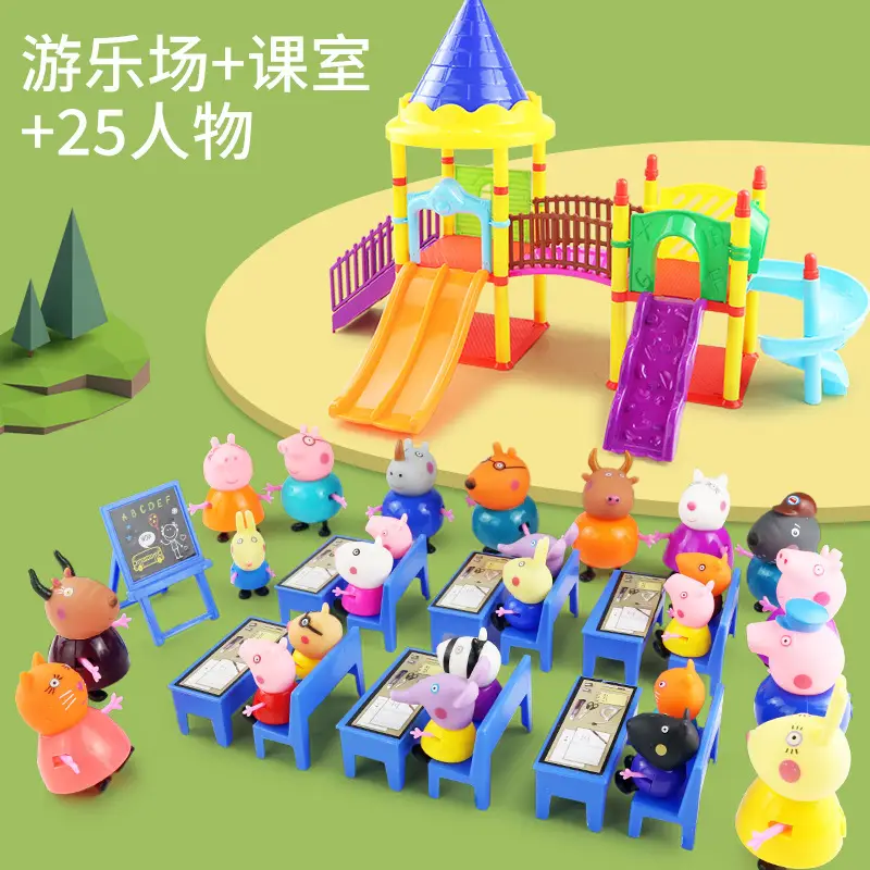Peppa Pig Family of Four Pretend Play Toys for Ages 3-6, Peppa and George House Children's Set, Gift for Girls - Image 11