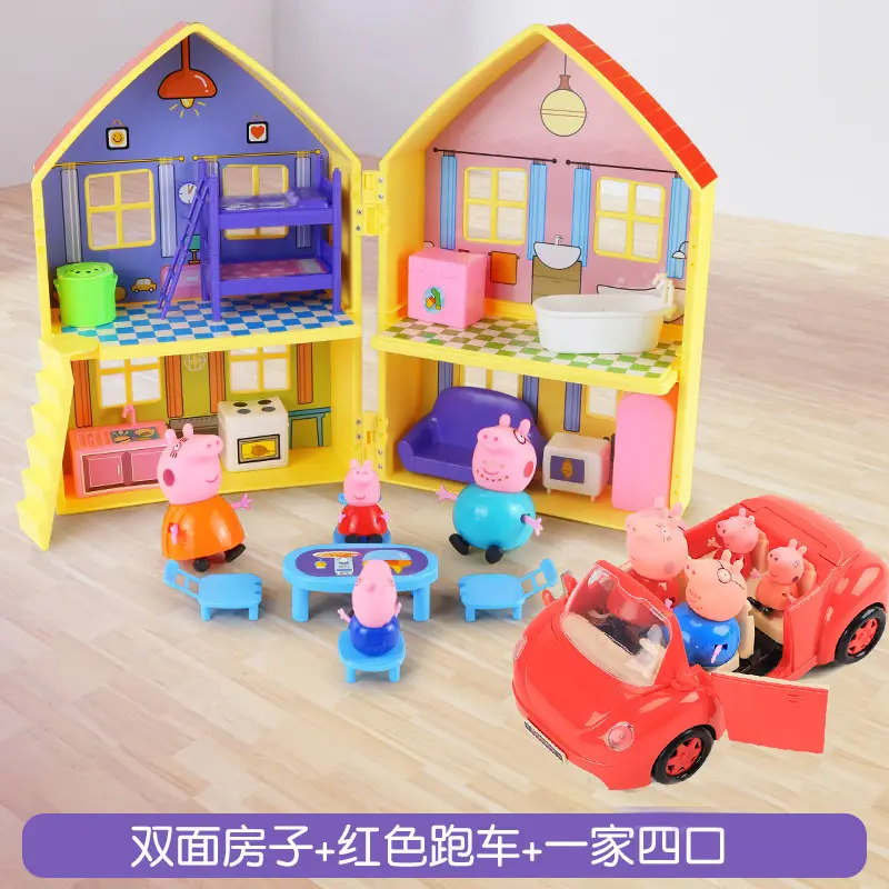 Peppa Pig Family of Four Pretend Play Toys for Ages 3-6, Peppa and George House Children's Set, Gift for Girls - Image 8