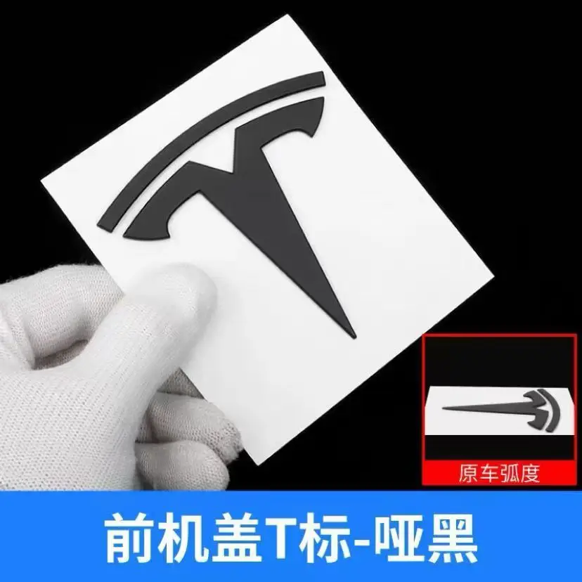 Manufacturer Wholesale Tesla Model 3 Syx Front Car Stickers Tesla Letter Hood Emblem Badge Rear Tail Car Emblem