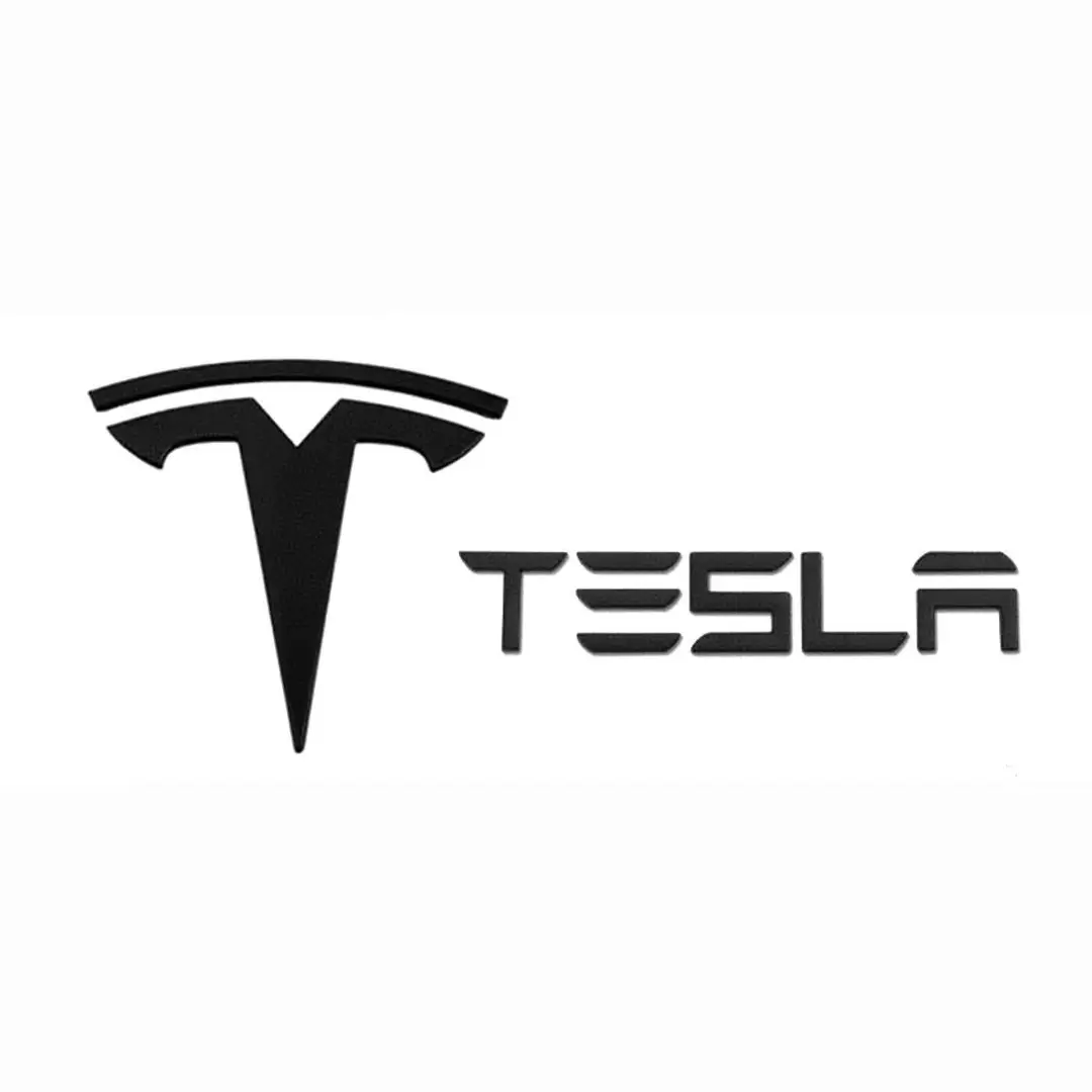 Manufacturer Wholesale Tesla Model 3 Syx Front Car Stickers Tesla Letter Hood Emblem Badge Rear Tail Car Emblem