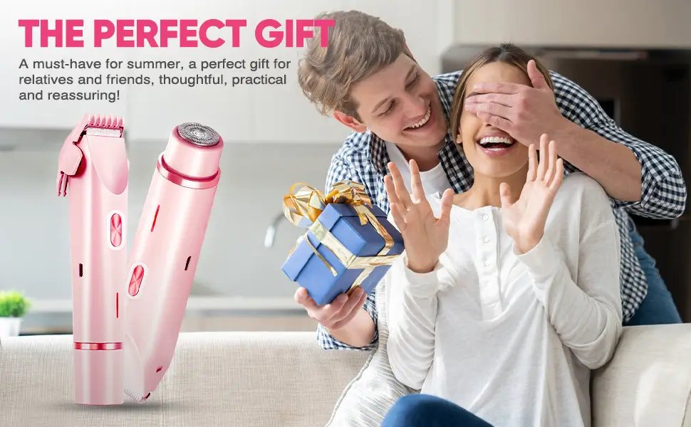 Cross-Border Hair Removal Device, Waterproof and Rechargeable, Women's Electric Shaver, Dual-Head Full-Body Shaver, Dry and Wet Dual-Use Hair Removal Device — feature 1