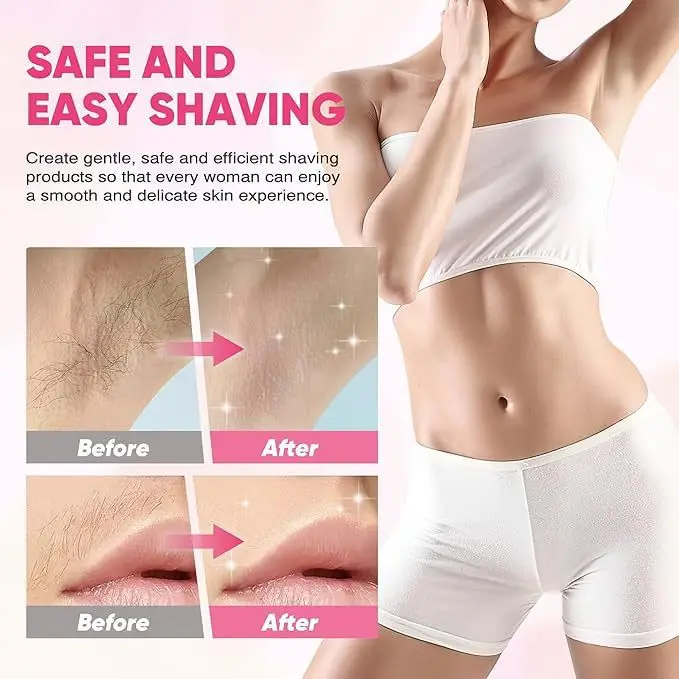 Cross-Border Hair Removal Device, Waterproof and Rechargeable, Women's Electric Shaver, Dual-Head Full-Body Shaver, Dry and Wet Dual-Use Hair Removal Device — feature 6