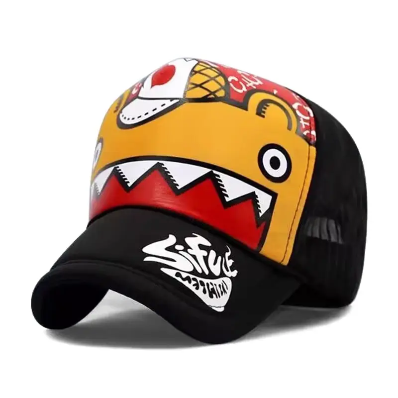 Owl Cartoon Cap White Black High Breathable Summer - Image 15