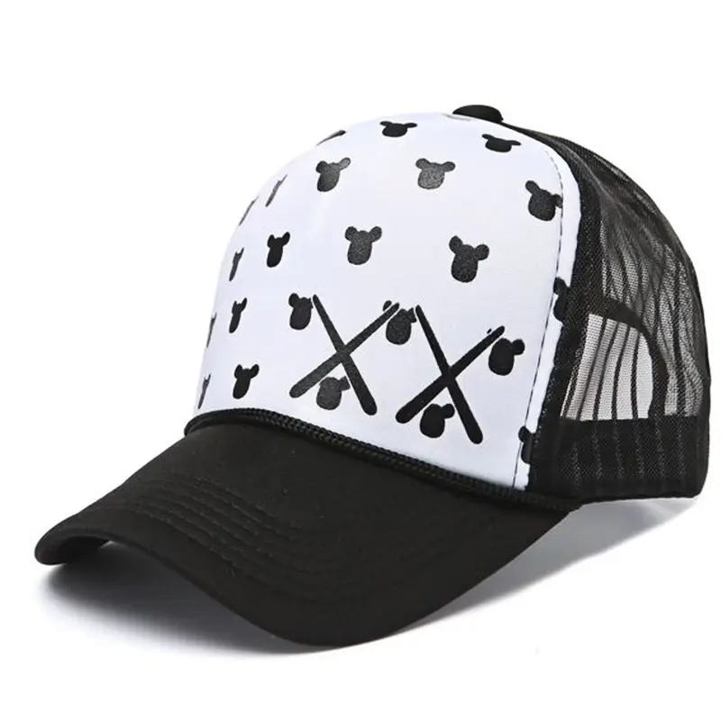 Owl Cartoon Cap White Black High Breathable Summer - Image 17