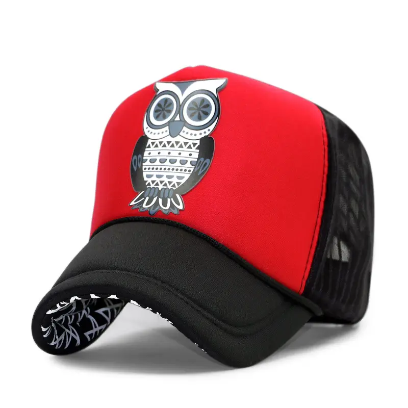 Owl Cartoon Cap White Black High Breathable Summer - Image 5