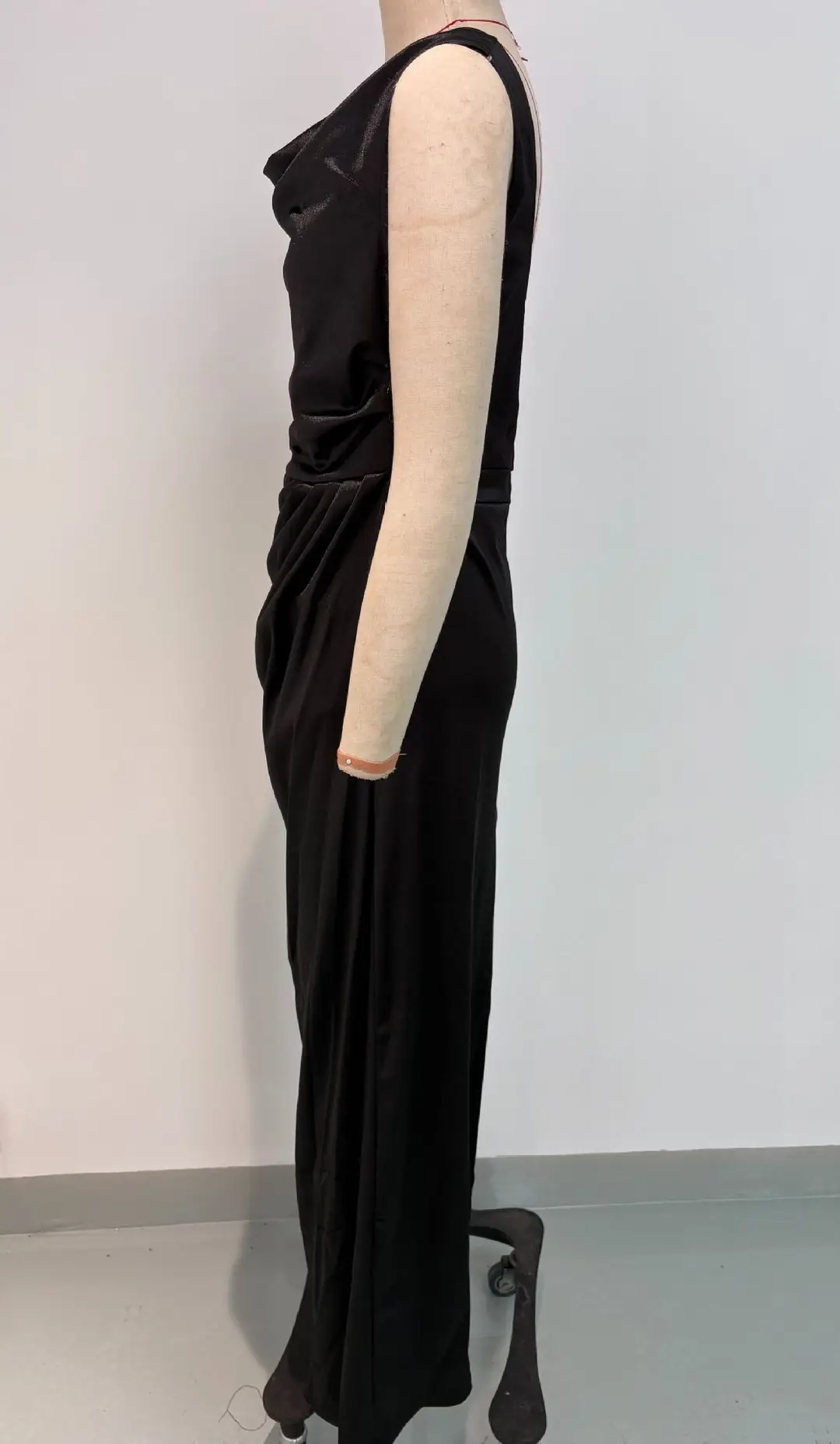 Summer New Amazon Cross-Border Foreign Trade Banquet Dress Sleeveless Hem Slit Solid Color Slim Fit Dress for Women — feature 20