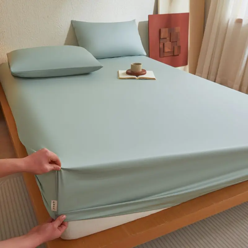 Cross-Border Pure Cotton Waterproof Fitted Sheet, All-Cotton Bed Cover, Urine-Proof Bed Sheet, Breathable Mattress Protector, 2025 New Model Bed Cover