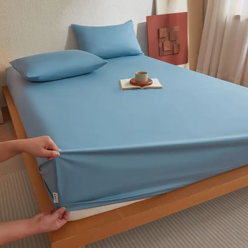Cross-Border Pure Cotton Waterproof Fitted Sheet, All-Cotton Bed Cover, Urine-Proof Bed Sheet, Breathable Mattress Protector, 2025 New Model Bed Cover