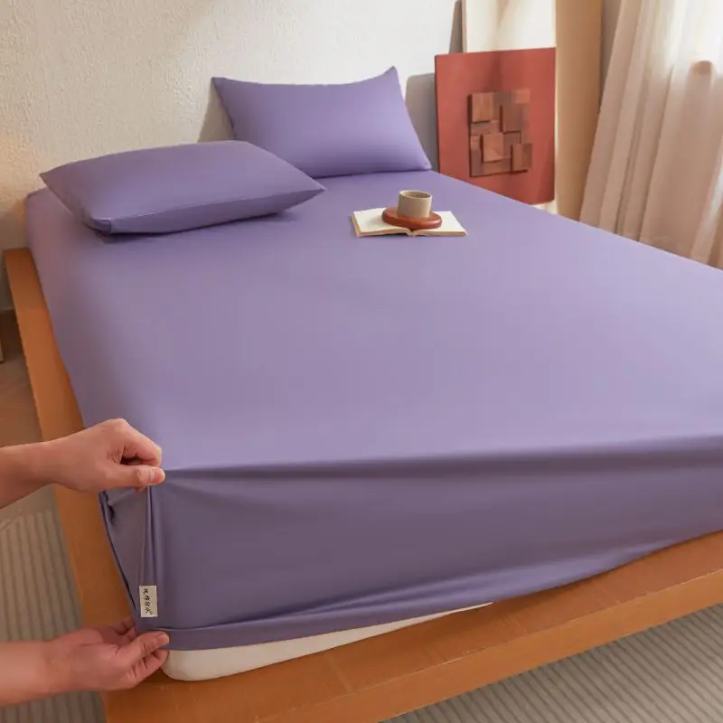 Cross-Border Pure Cotton Waterproof Fitted Sheet, All-Cotton Bed Cover, Urine-Proof Bed Sheet, Breathable Mattress Protector, 2025 New Model Bed Cover