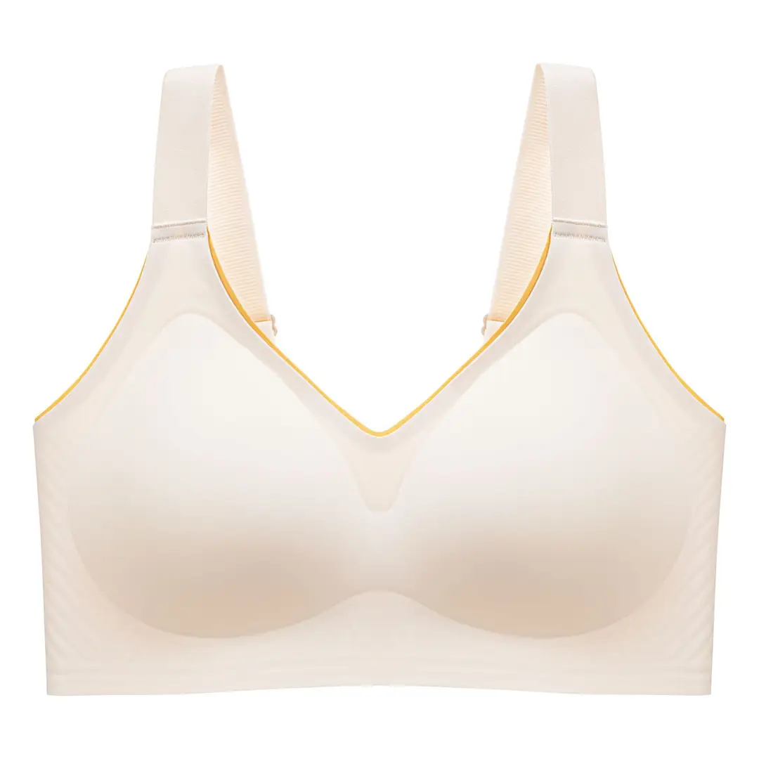Seamless Push-Up Bra for Everyday Wear, Minimizes Large Busts, Soft Support, Comfortable and Soft, Wireless Bra