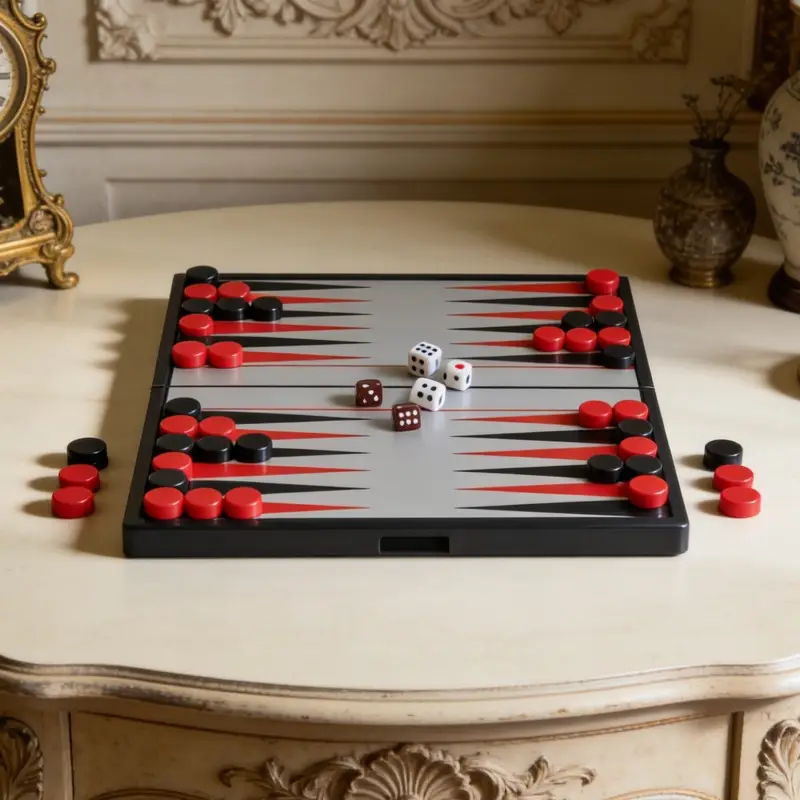 Cross-Border Amazon Backgammon Magnetic Chess Pieces Folding Board Children's Educational Toys Wholesale