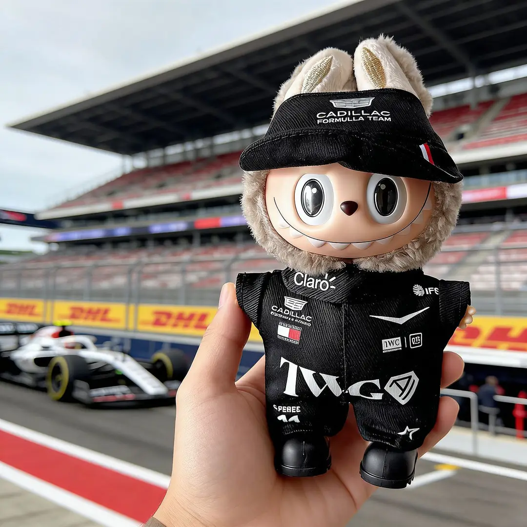First, Second, and Third Generation Labubu Doll Clothes Racing Suit F1 Mclaren New Season 17cm Labubu Clothes and Hats Wholesale — feature 13