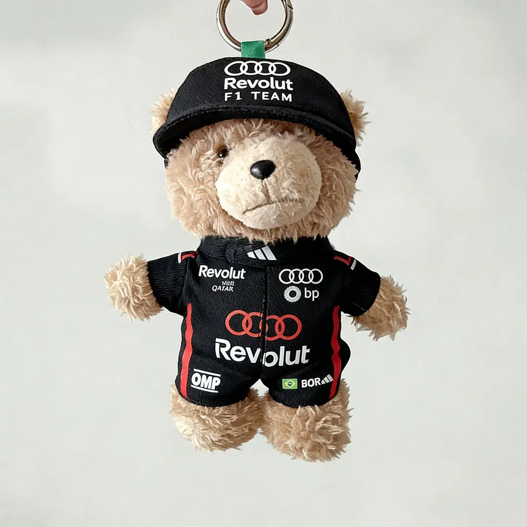 First, Second, and Third Generation Labubu Doll Clothes Racing Suit F1 Mclaren New Season 17cm Labubu Clothes and Hats Wholesale