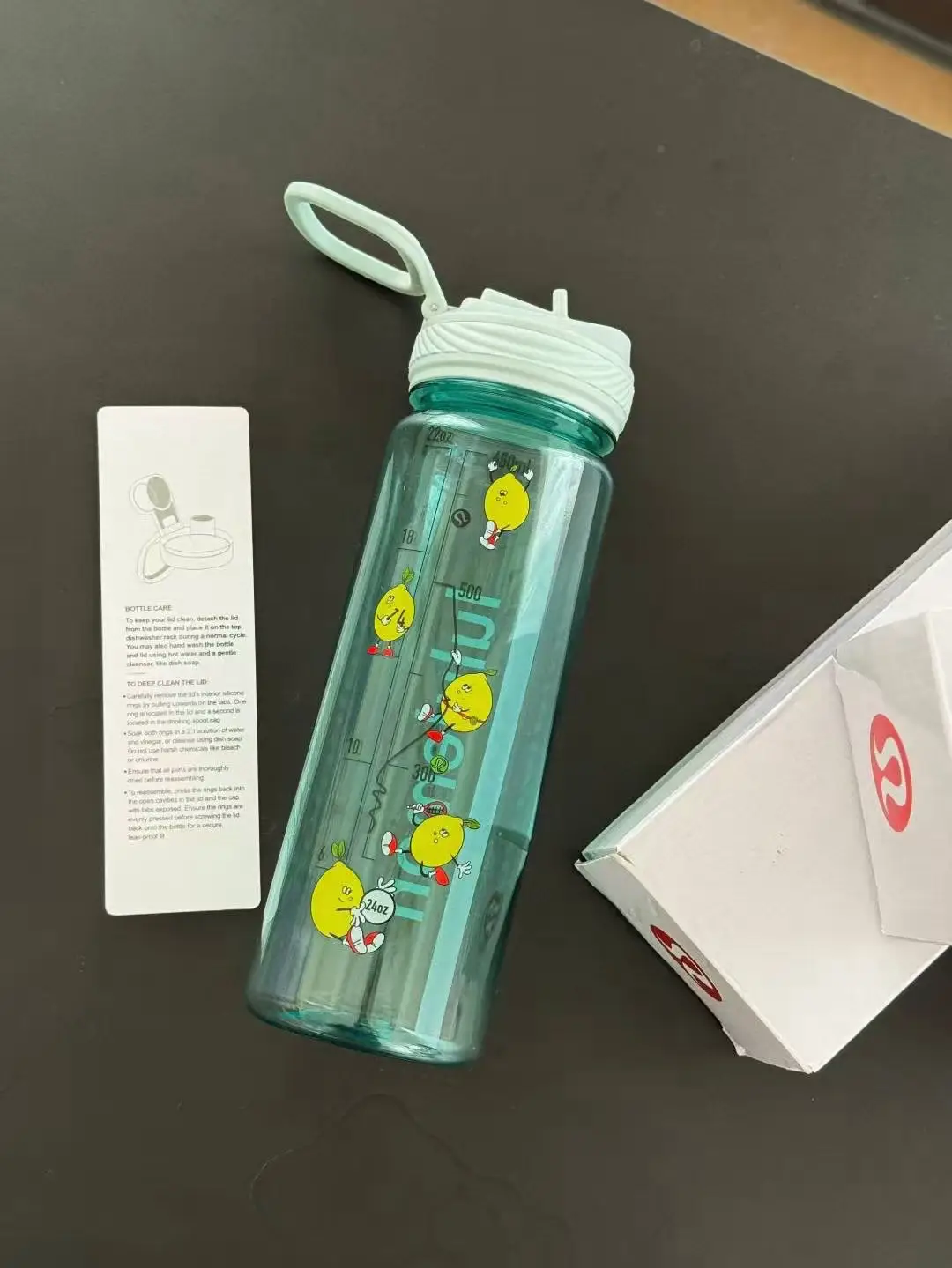 Lululemon Back to Life Plastic Straw Cup Transparent Sports Water Bottle Fitness Plastic Outdoor Water Cup — feature 16