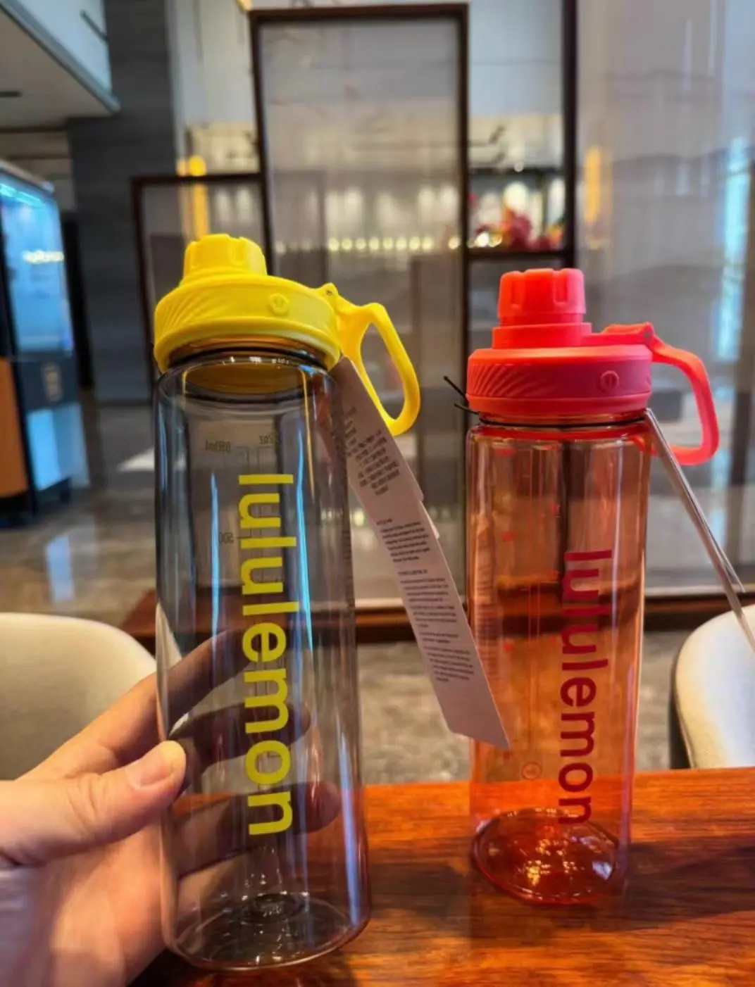 Lululemon Back to Life Plastic Straw Cup Transparent Sports Water Bottle Fitness Plastic Outdoor Water Cup — feature 18