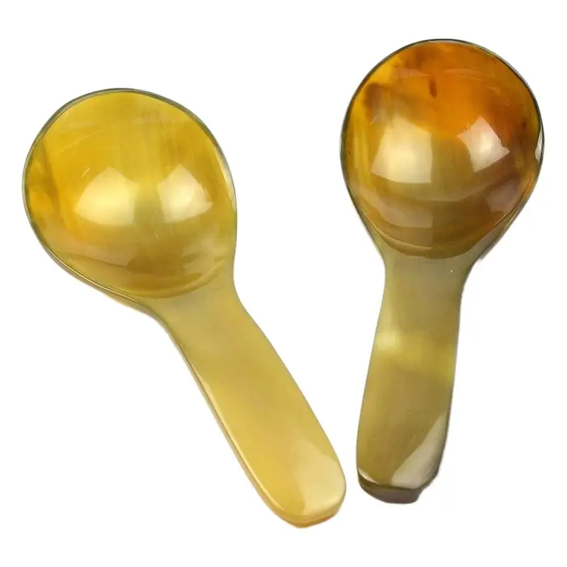 Black Yak Horn Spoon Adult Scraping Spoon