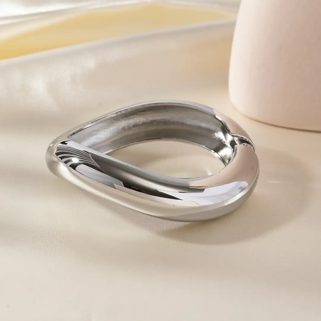 Open-Ended Gold Bracelet for Women, High-End Metallic Silver Arm Ring Jewelry, Vintage Arm Decoration Accessory for Women