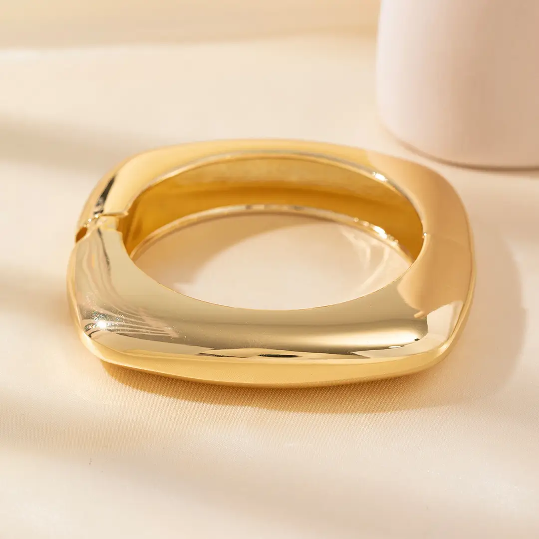 Open-Ended Gold Bracelet for Women, High-End Metallic Silver Arm Ring Jewelry, Vintage Arm Decoration Accessory for Women