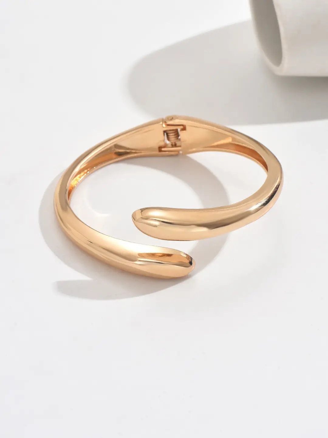 Open-Ended Gold Bracelet for Women, High-End Metallic Silver Arm Ring Jewelry, Vintage Arm Decoration Accessory for Women