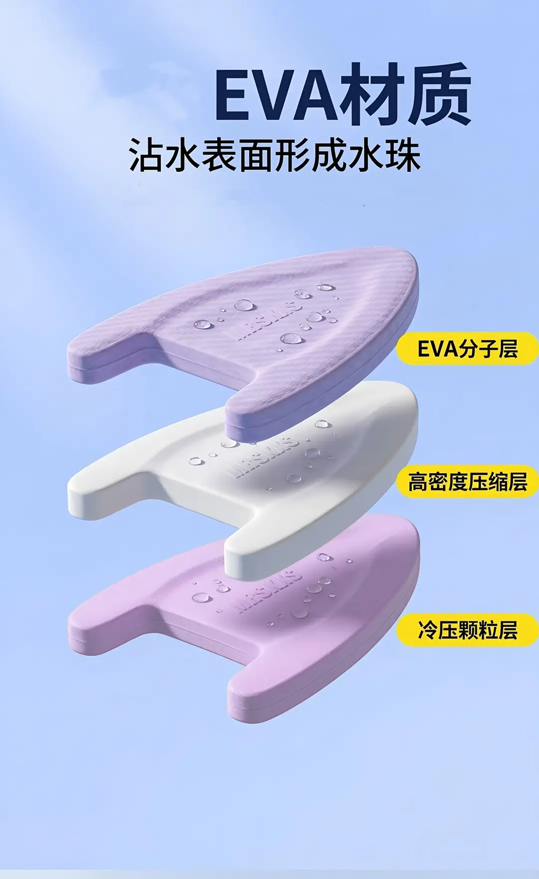 Swimming Float Board for Adults, Water Float Board for Children, Beginner A-Shaped Back Float, Teaching Aid Training Triangle Board — feature 5