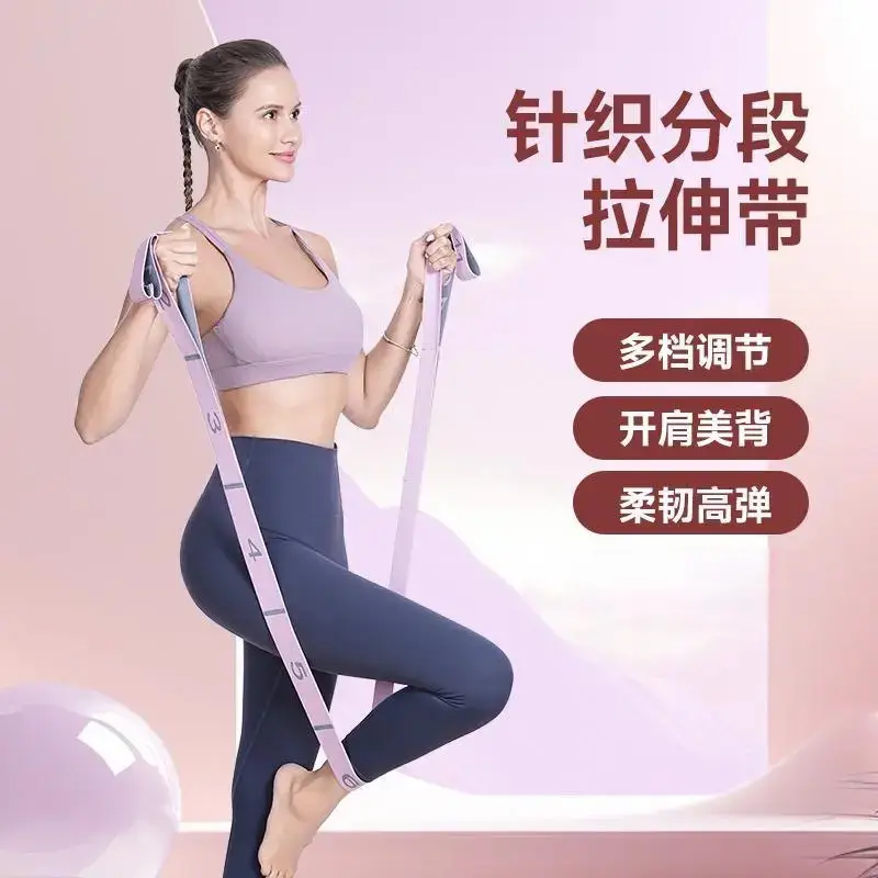 Digital Segmented Yoga Resistance Bands, Resistance Bands for Strength Training, Fitness Back Exercises, Pilates, Dance, and Body Shaping