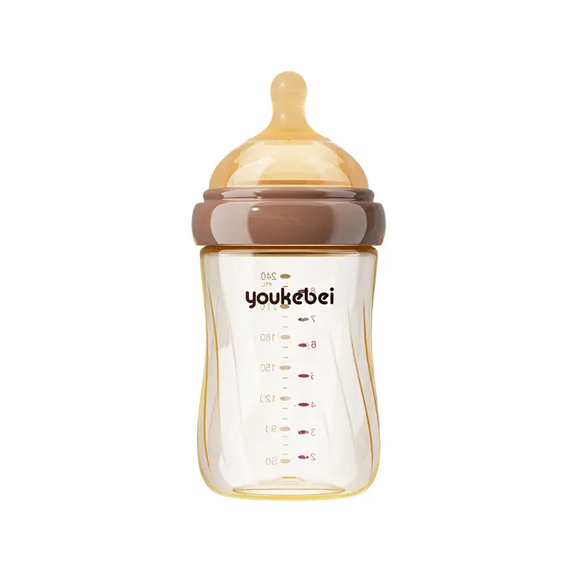 Ppsu Newborn Anti-Colic Feeding Bottle 240ml 60 Caliber Wide Mouth Cross-Border Hot-Selling Factory Direct Sales Wholesale
