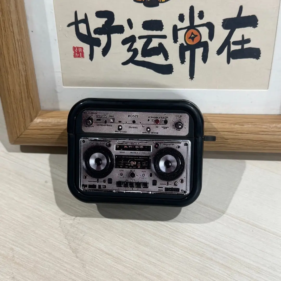 Retro Earphone Protective Case Suitable for Airpods4 Shell, Airpods3Pro Second Generation Noise Reduction Version, Fourth Generation Lanyard Box