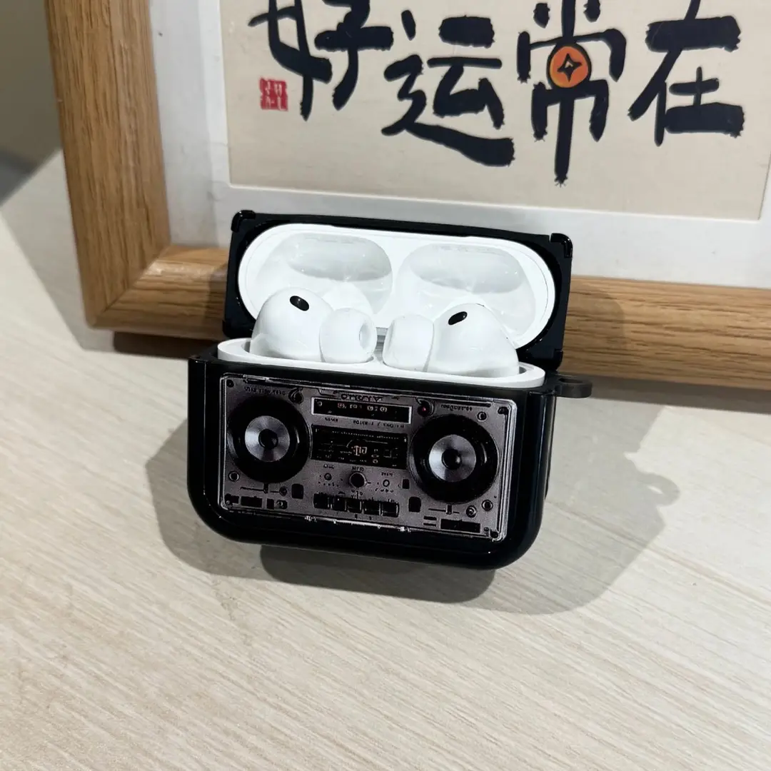 Retro Earphone Protective Case Suitable for Airpods4 Shell, Airpods3Pro Second Generation Noise Reduction Version, Fourth Generation Lanyard Box