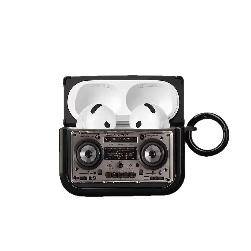 Retro Earphone Protective Case Suitable for Airpods4 Shell, Airpods3Pro Second Generation Noise Reduction Version, Fourth Generation Lanyard Box
